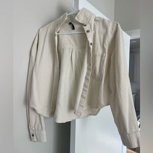 Forever 21 Cream Jean Jacket